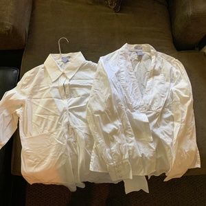 Gap Maternity Medium White button down shirts